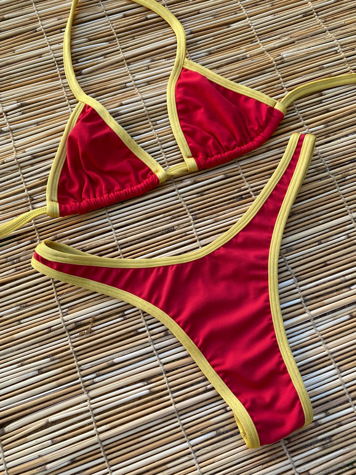 RED AND GOLD GORGEOUS BIKINI - NO RETURN