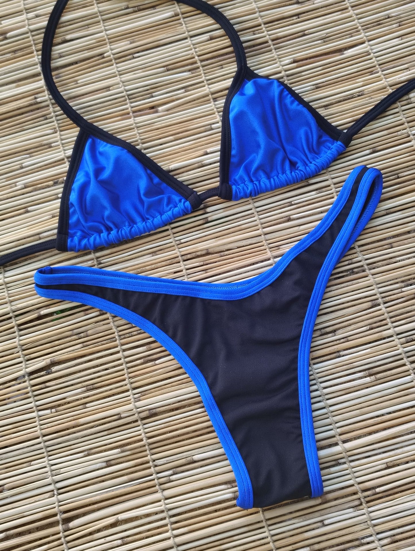 BLACK AND BLUE GORGEOUS BIKINI - NO RETURN